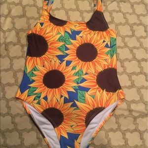 Batoko Sunflower One Piece Bathing Suit