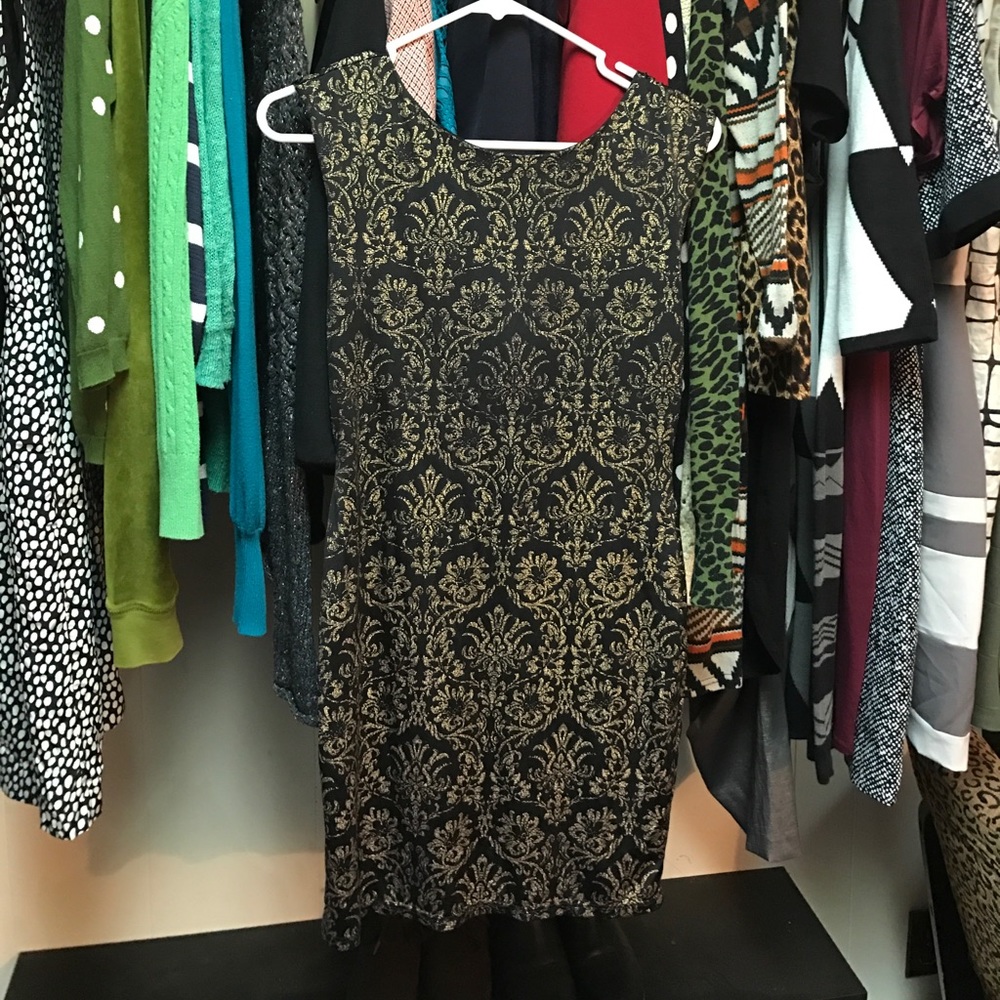 Patterned Mini Cocktail Dress