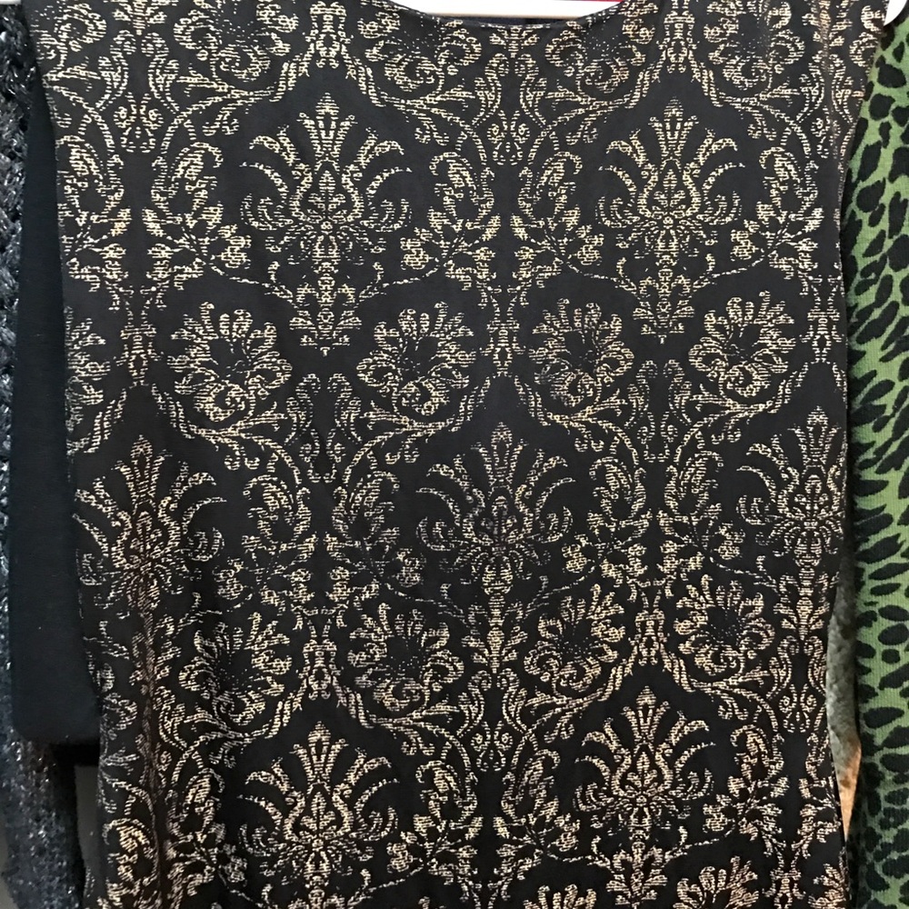 Patterned Mini Cocktail Dress - Picture 2 of 3