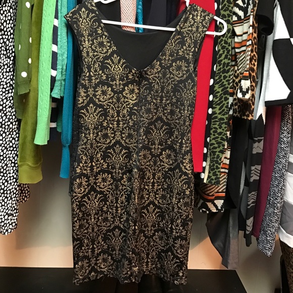 Patterned Mini Cocktail Dress - Picture 3 of 3