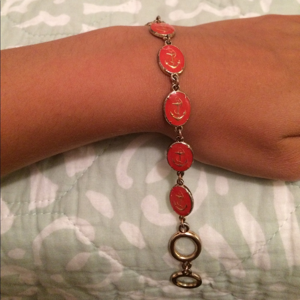 Nautical anchor charm bracelet