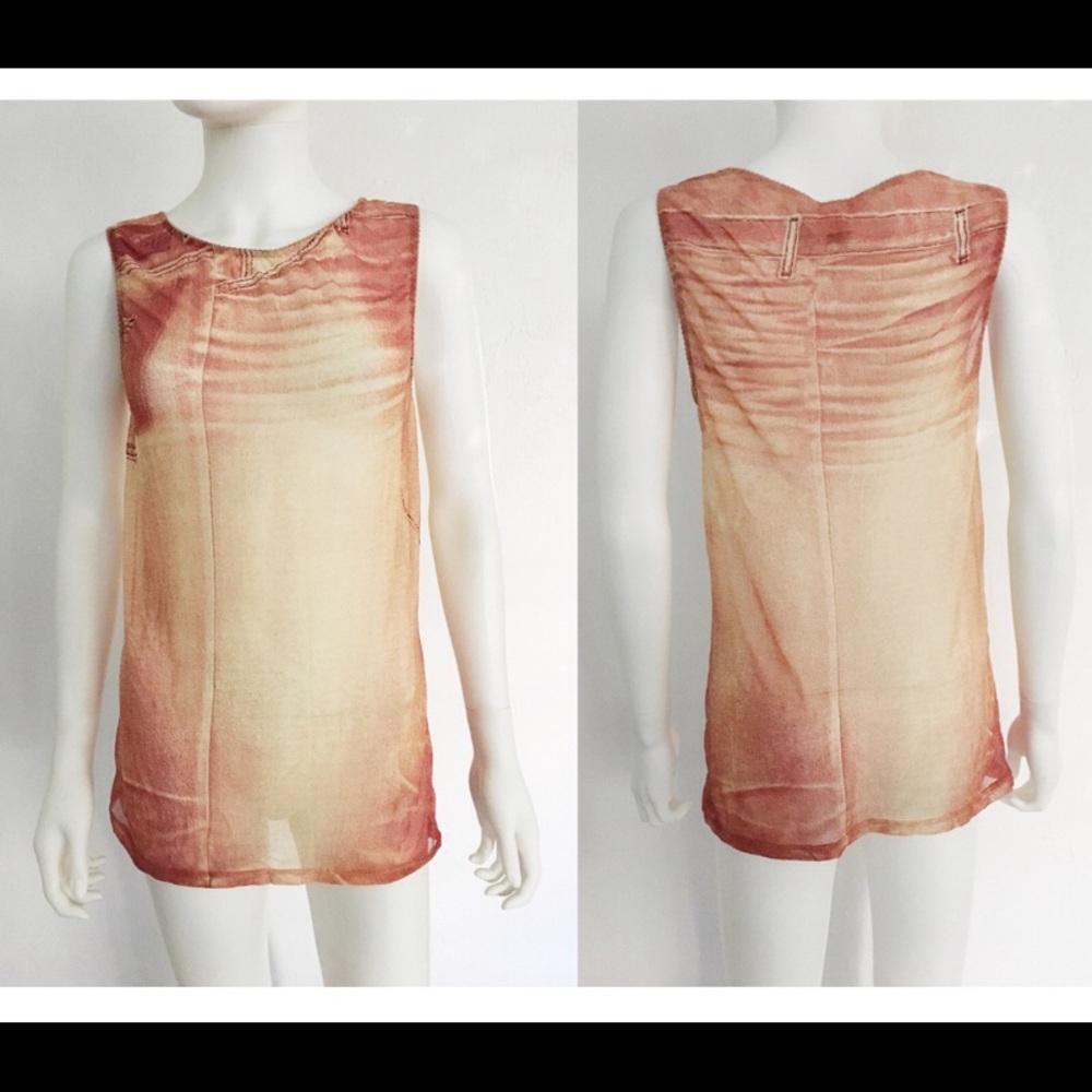 SOLD 💸   Roberto Cavalli Nylon Mesh Tunic Top