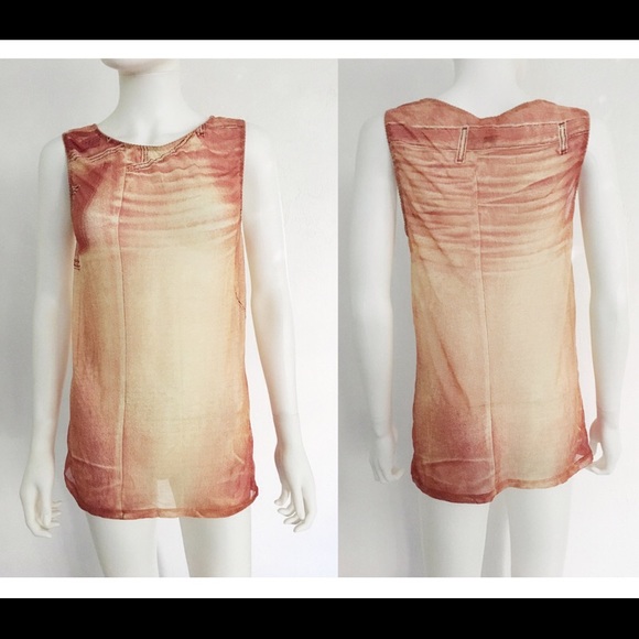 SOLD 💸   Roberto Cavalli Nylon Mesh Tunic Top - Picture 1 of 8