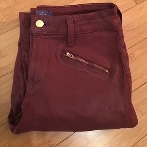Nydj skinny burgundy leggings