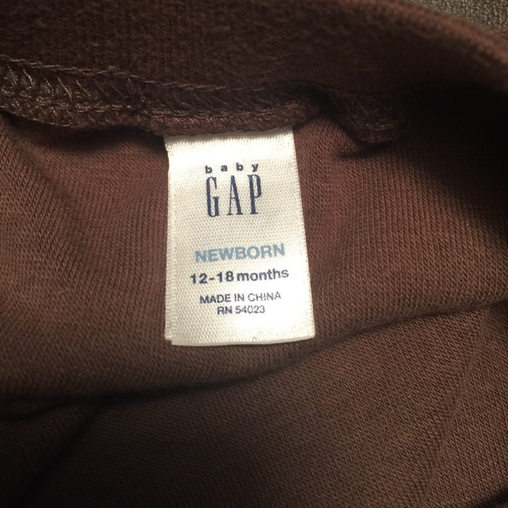 Baby Gap chocolate brown diaper cover