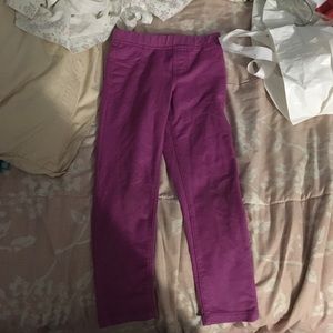 Purple kids jeggings