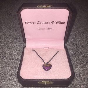 Juicy Couture purple heart pendant
