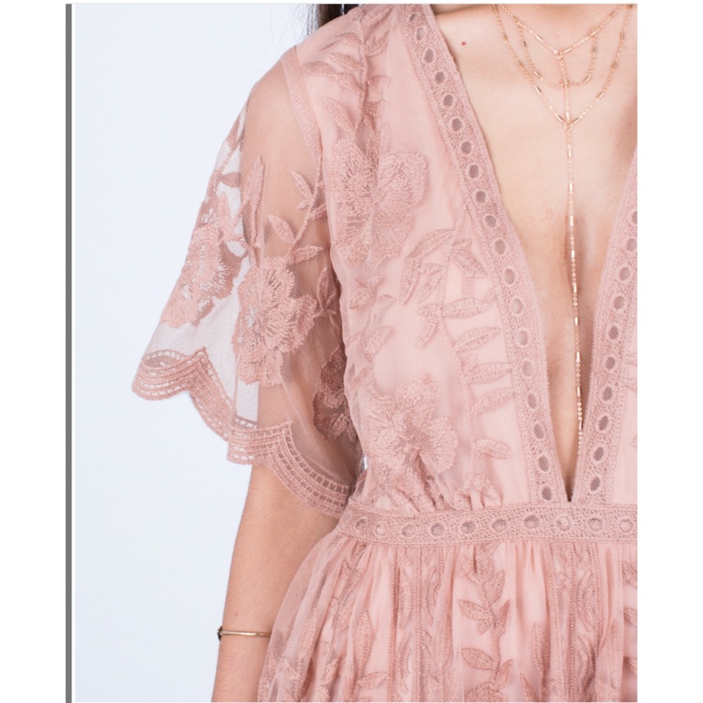 Anitra Embroidered Lace Maxi Dress - Picture 5 of 8