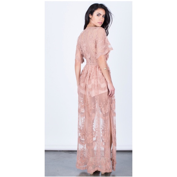 Anitra Embroidered Lace Maxi Dress - Picture 4 of 8