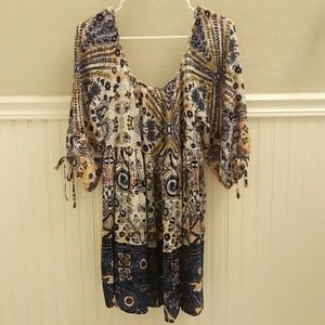 Vera Wang off the shoulder sundress