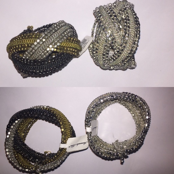 Elegant Couture Kashmiri Braided Steel Cuff Bangle - Picture 5 of 7