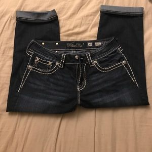Miss Me cuffed capris