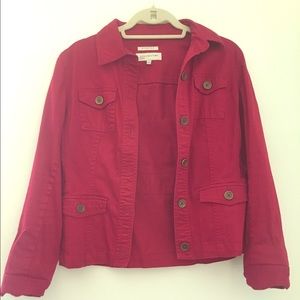 Jones New York Red Sport Jacket Size S