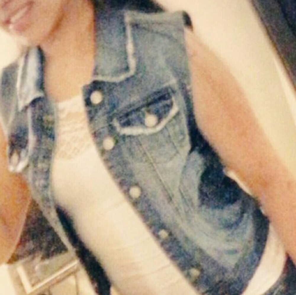 Mother ,daughter jean vests