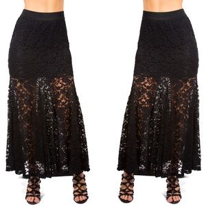 Lace Maxi Skirt