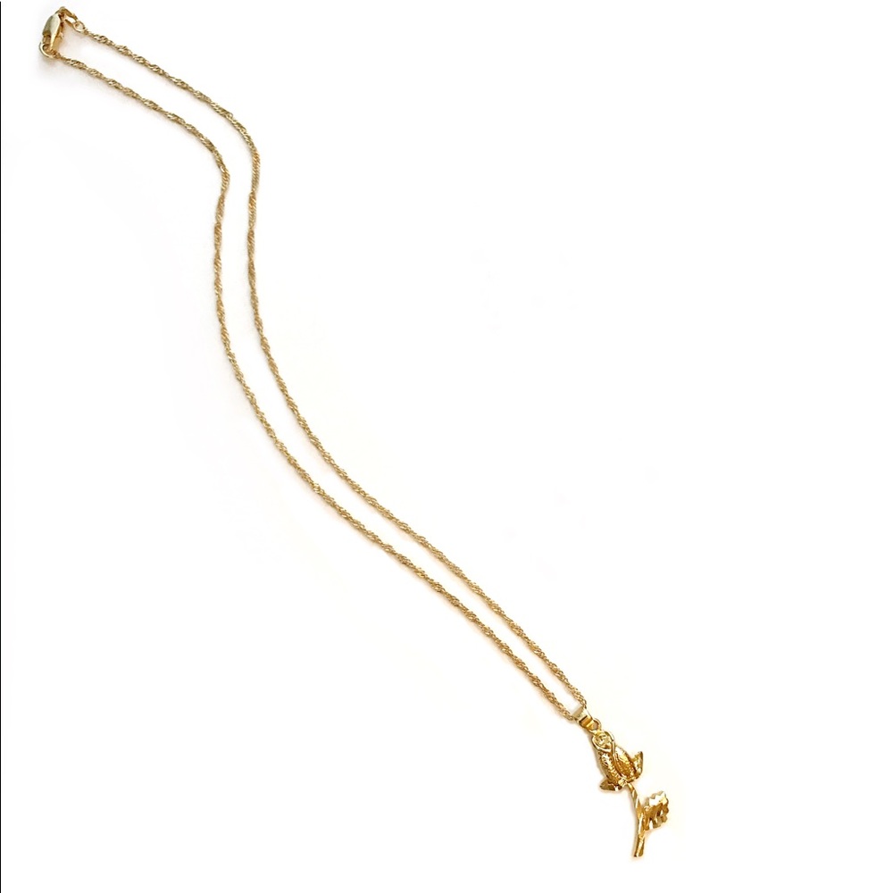 ROSE NECKLACE || Rose flower necklace