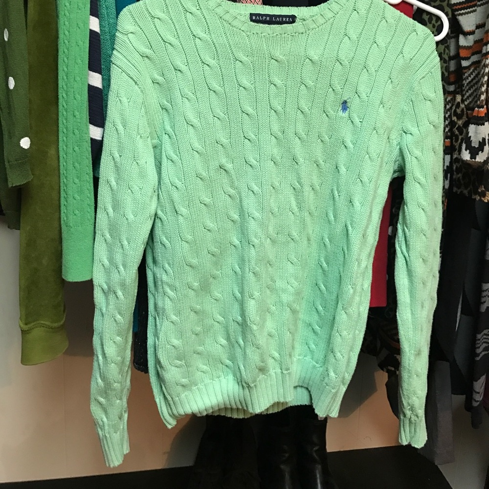 Green Polo Sweater