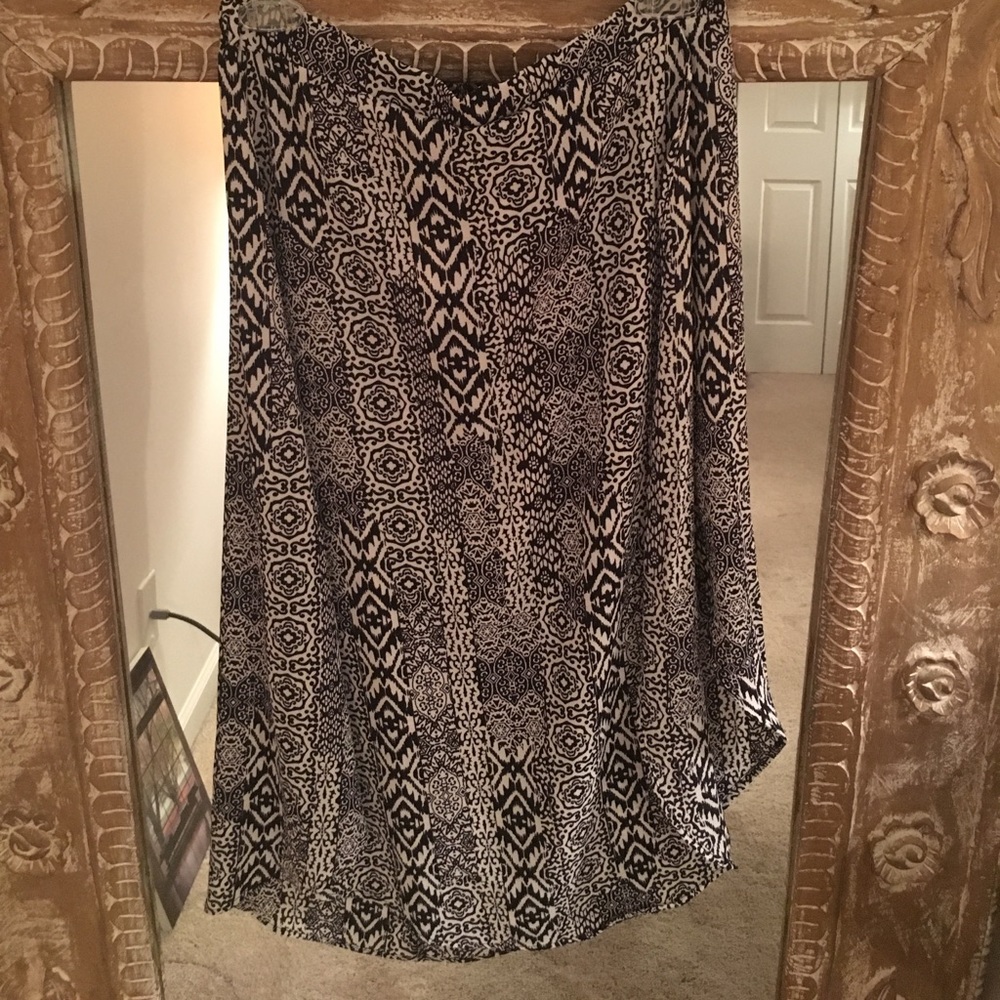 Vintage Havana Side Split Skirt