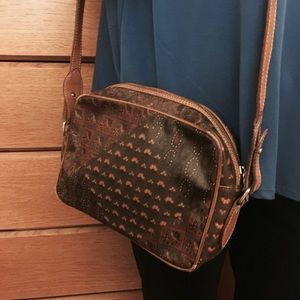SOLD - escada shoulder bag - vintage Paisley print