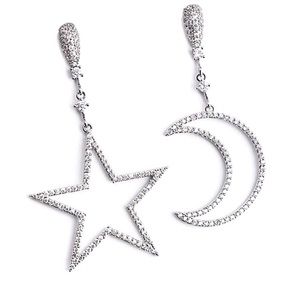 KELSEY EARRINGS || Mismatched, Moon & Star