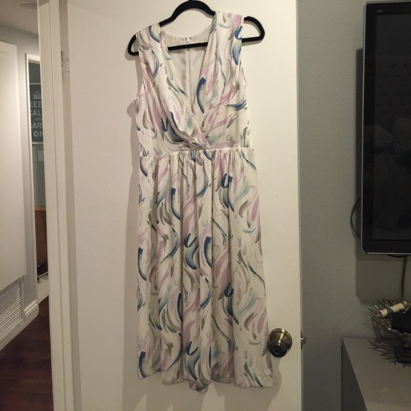 Nordstrom collection spring silk and spandex dress - Picture 2 of 3