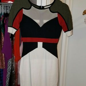 Karen Millen London: fitted mini dress