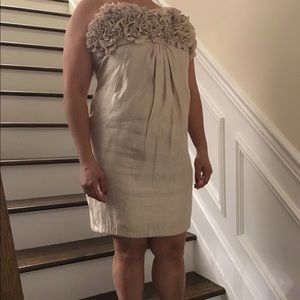 Ruffle A Line Cocktail Dress