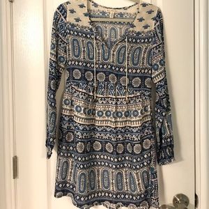NWOT! Billabong floral and tribal print dress