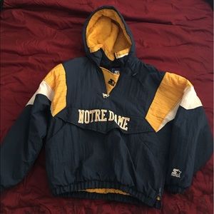 Norte Dame pullover jacket by Starter