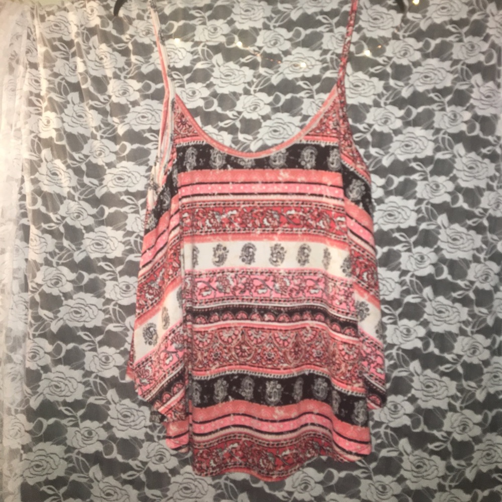 Spaghetti strapped tank top