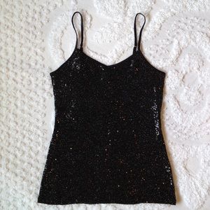 EXPRESS Sequin Sparkle Cami❗️️DONATING 6/1❗️