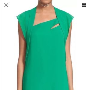 SALE ⚡️The Kooples NWT Green Crepe & Chiffon Dress