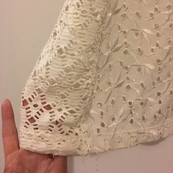 Free People Beaded Crochet Lace Eyelet Tank Med - Picture 4 of 8