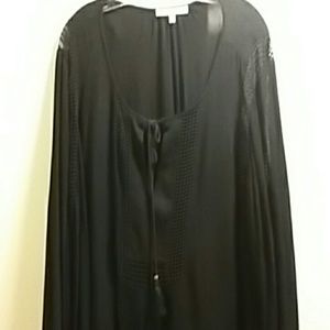 Daniel Rainn 2XL Plus Size Black Top NWT