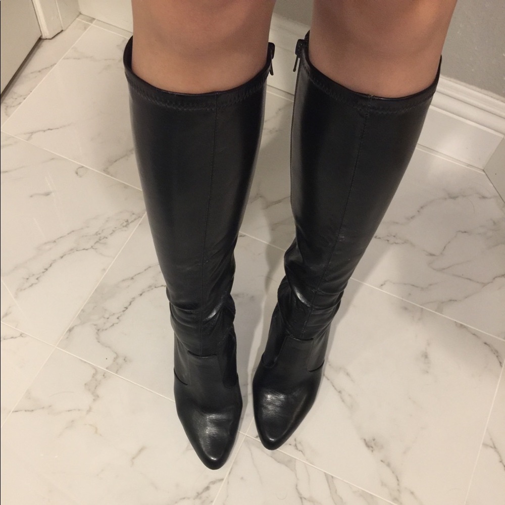 Aldo stiletto black boots size 39