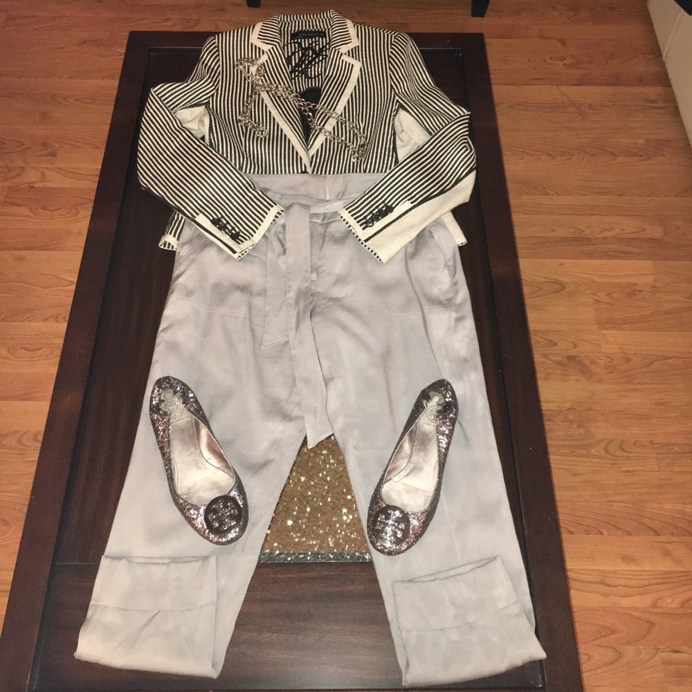 Zara Black & Light Gray Blazer