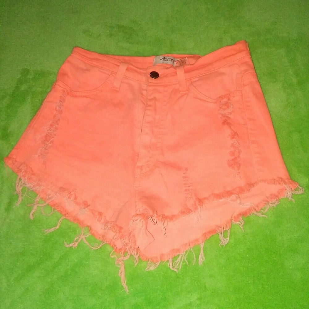 Coral Jean Shorts - Picture 1 of 2