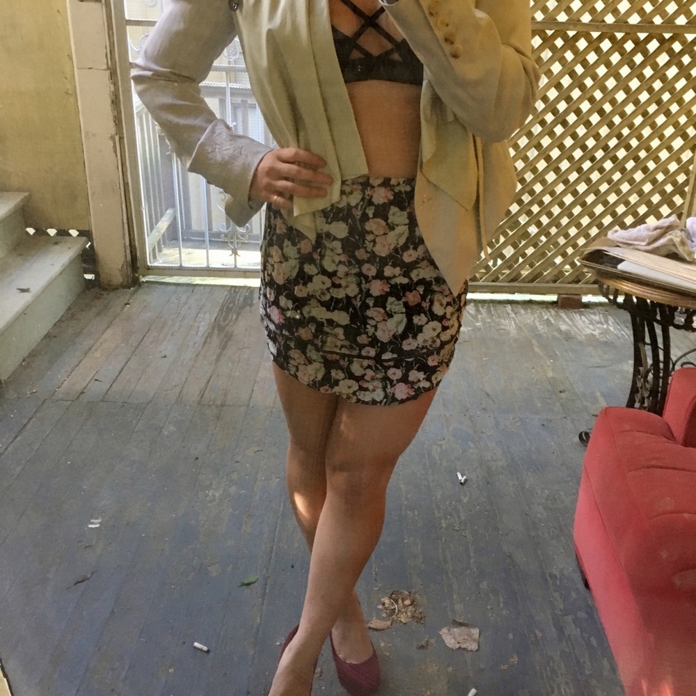 Floral Pins and Needles Skirt Urban Outfitters