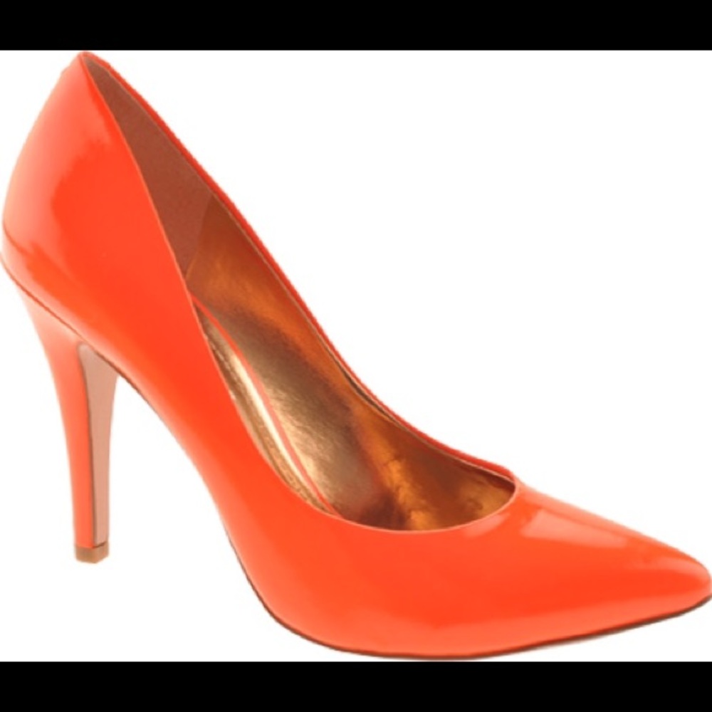 BCBGeneration “CIELO” Pump - Neon Orange Patent