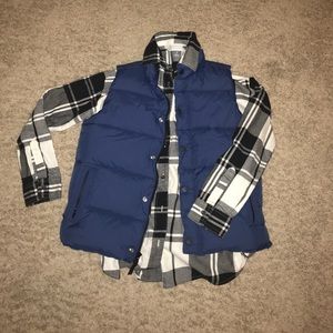 Navy Blue Puffy Vest