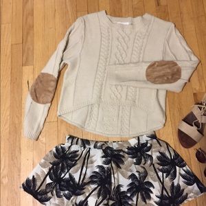 Love Tree Knit crop top sweater