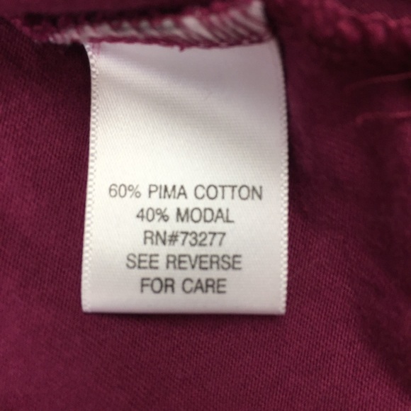 Elle Burgundy Ruffled Knit Top with Black Piping - Picture 6 of 7