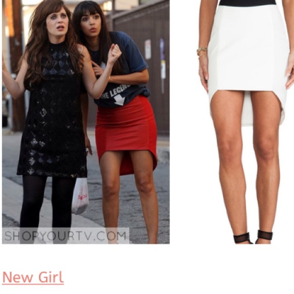 Mason asymmetric skirt
