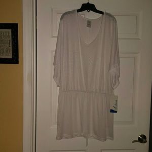 New White Catalina Swimsuit Cover