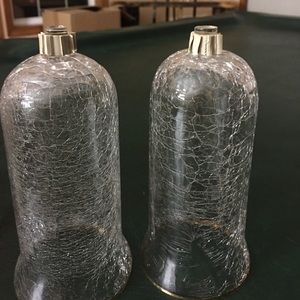 Votive Cups Crackled Glass look