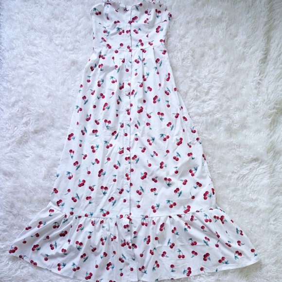 LAST ONE Cherry Print Maxi Dress - Picture 3 of 5