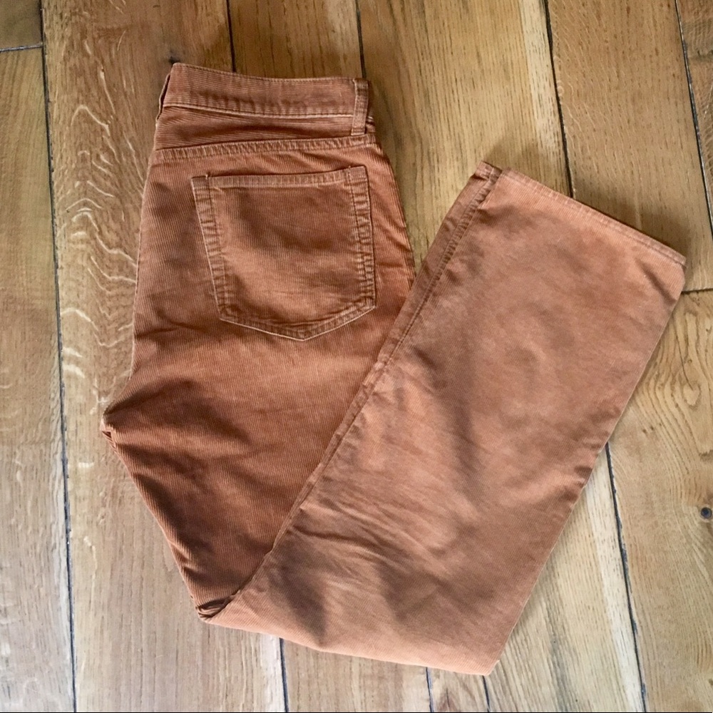 J. Crew Copper/rust Colored Corduroy Pants