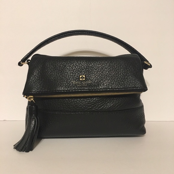kate spade Handbags - KATE SPADE Cobble Hill Flap Tassel Handbag (Black)