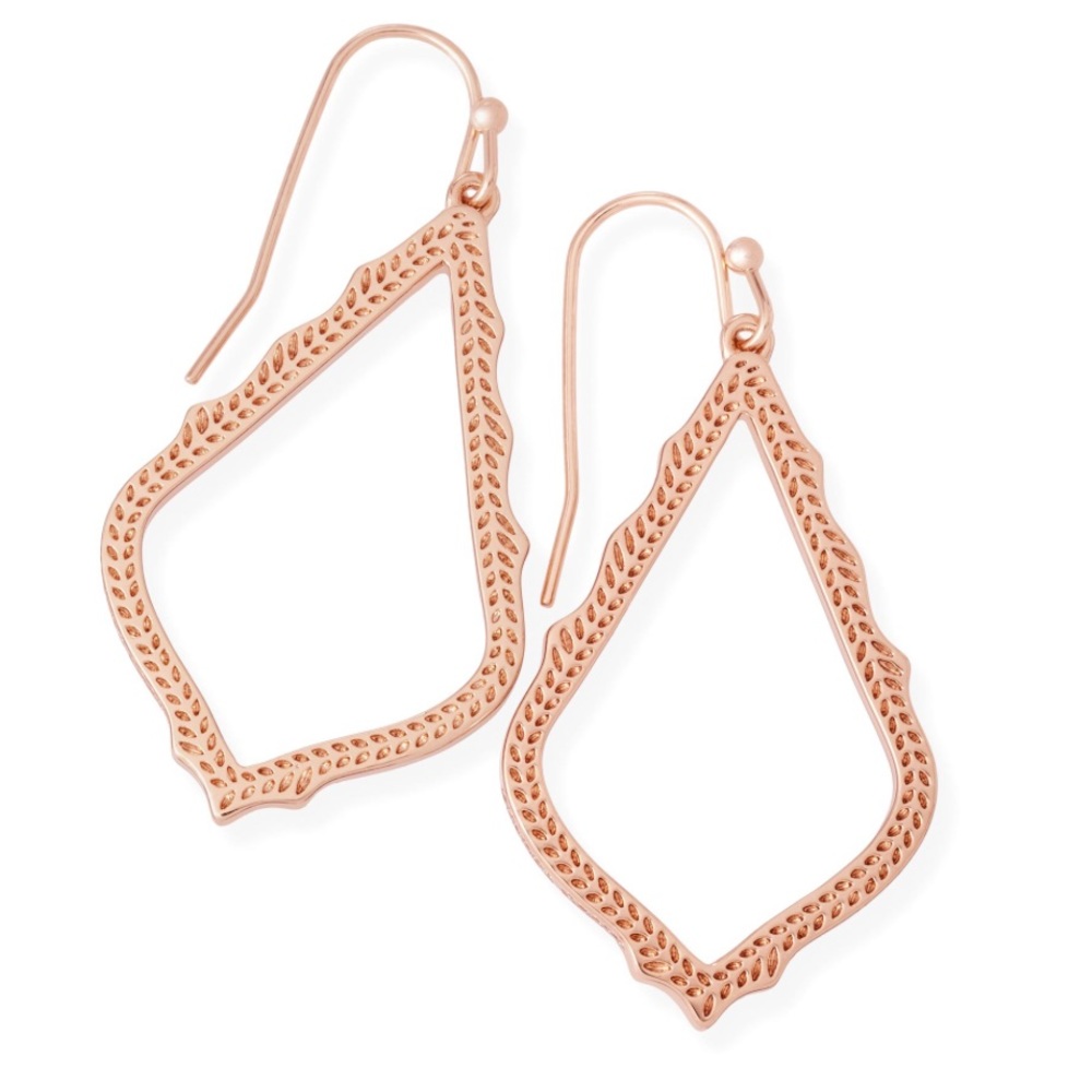 NWT. Sophie Drop Earrings. Rose Gold.