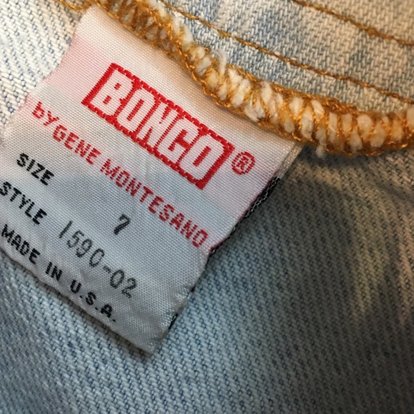 Vintage Light Wash High Waist Button Up Skirt - Picture 4 of 5